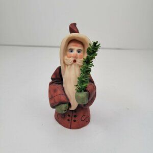 Allyson Nagel 1994 Santa Figure Figurine Statue 4" Tall Christmas